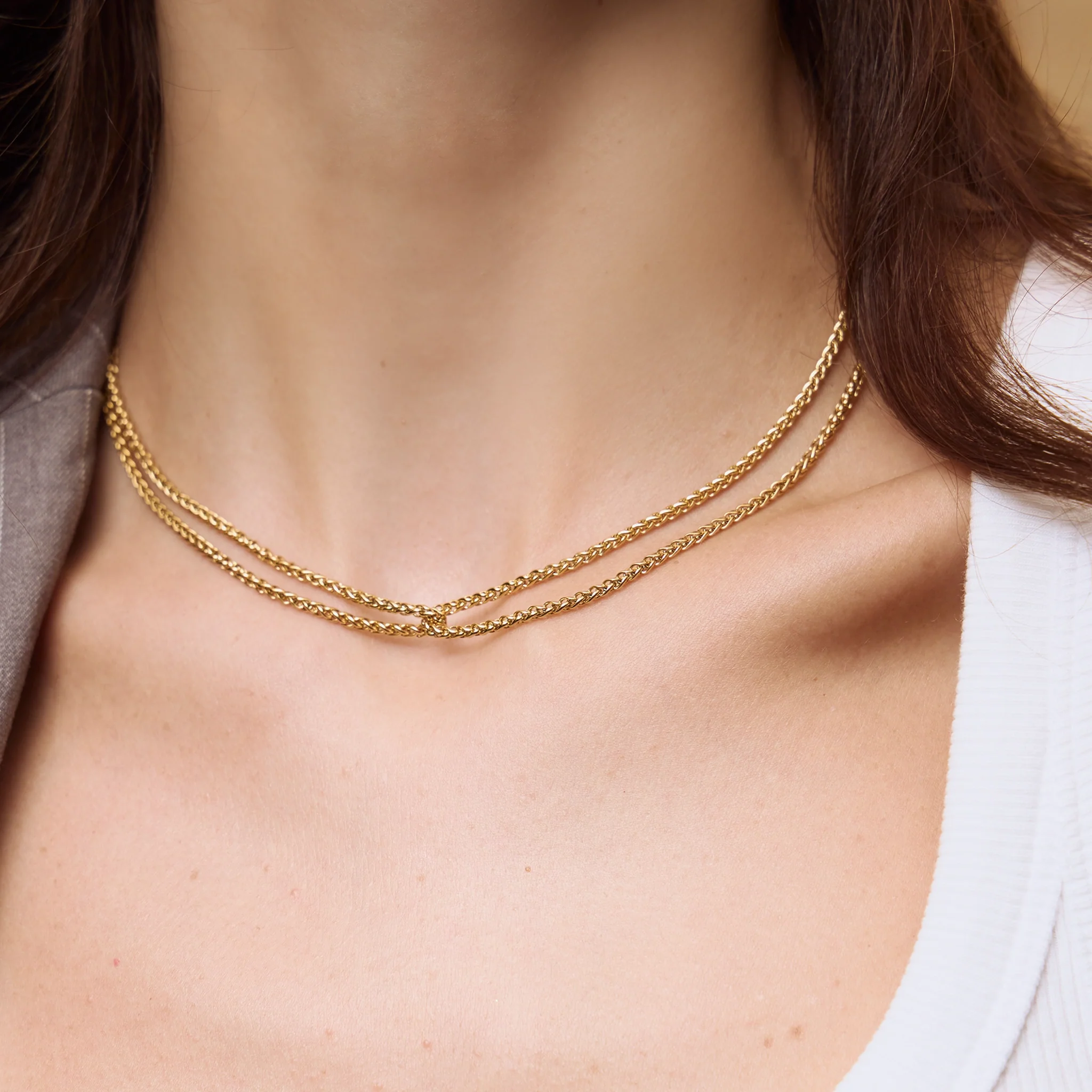 Double Fox Chain Necklace - Image 3