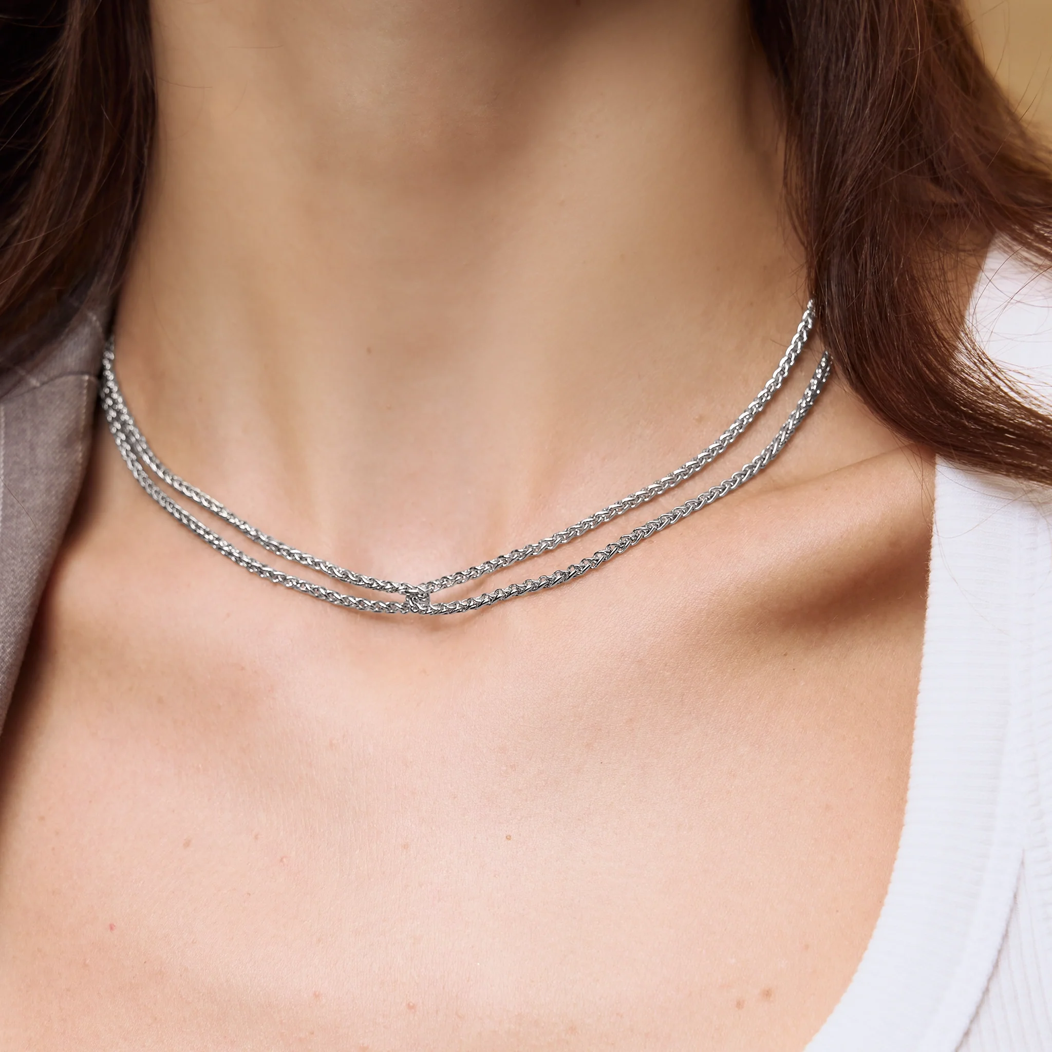 Double Fox Chain Necklace - Image 3