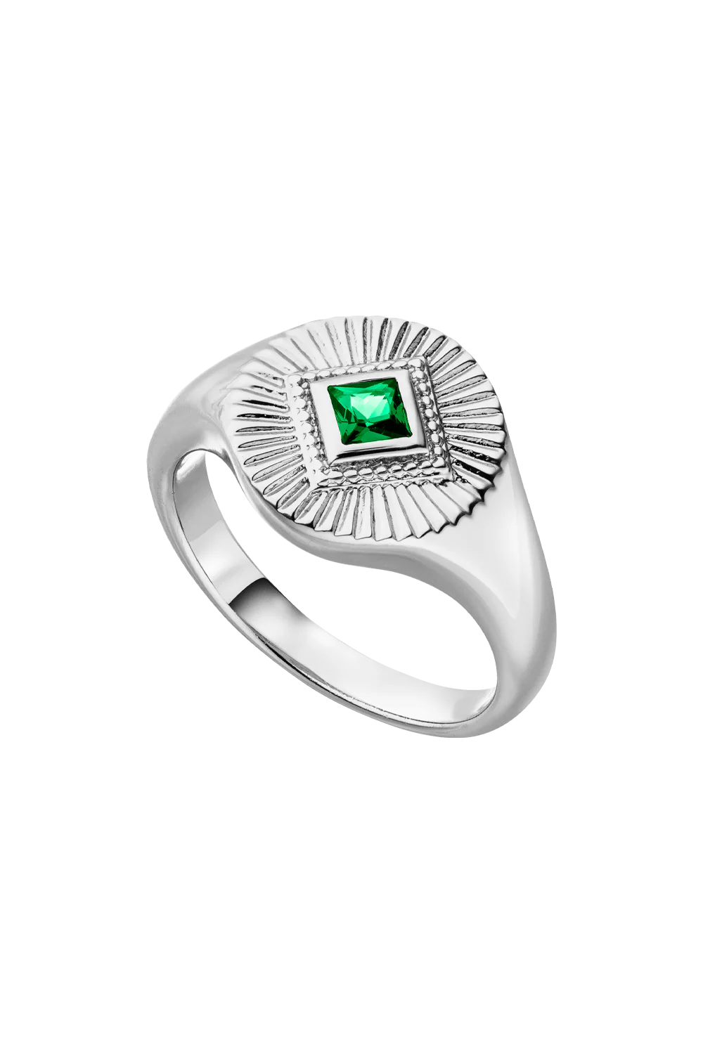 Emerald Signet Ring - Image 5