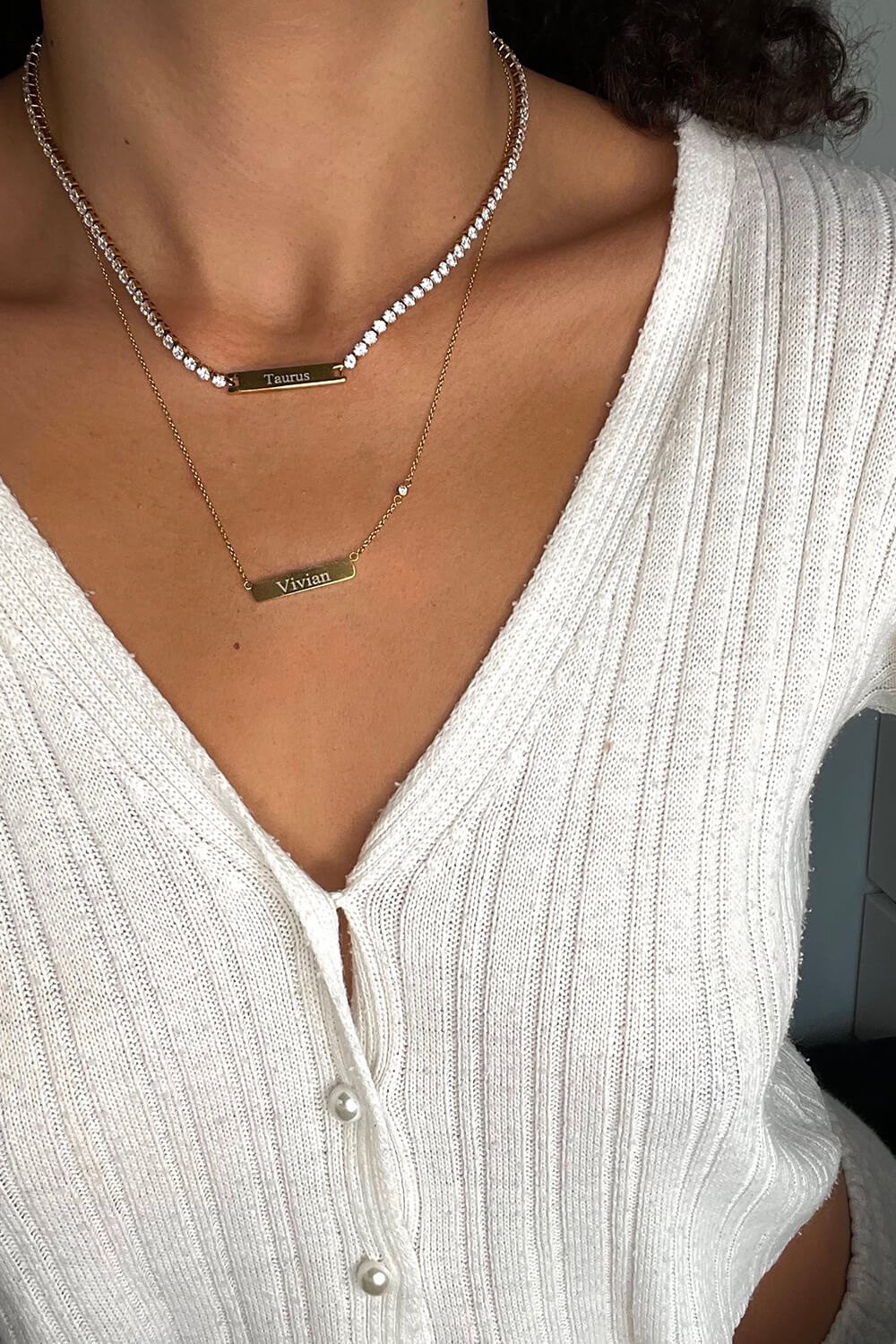 Engravable Tennis Necklace - Image 5
