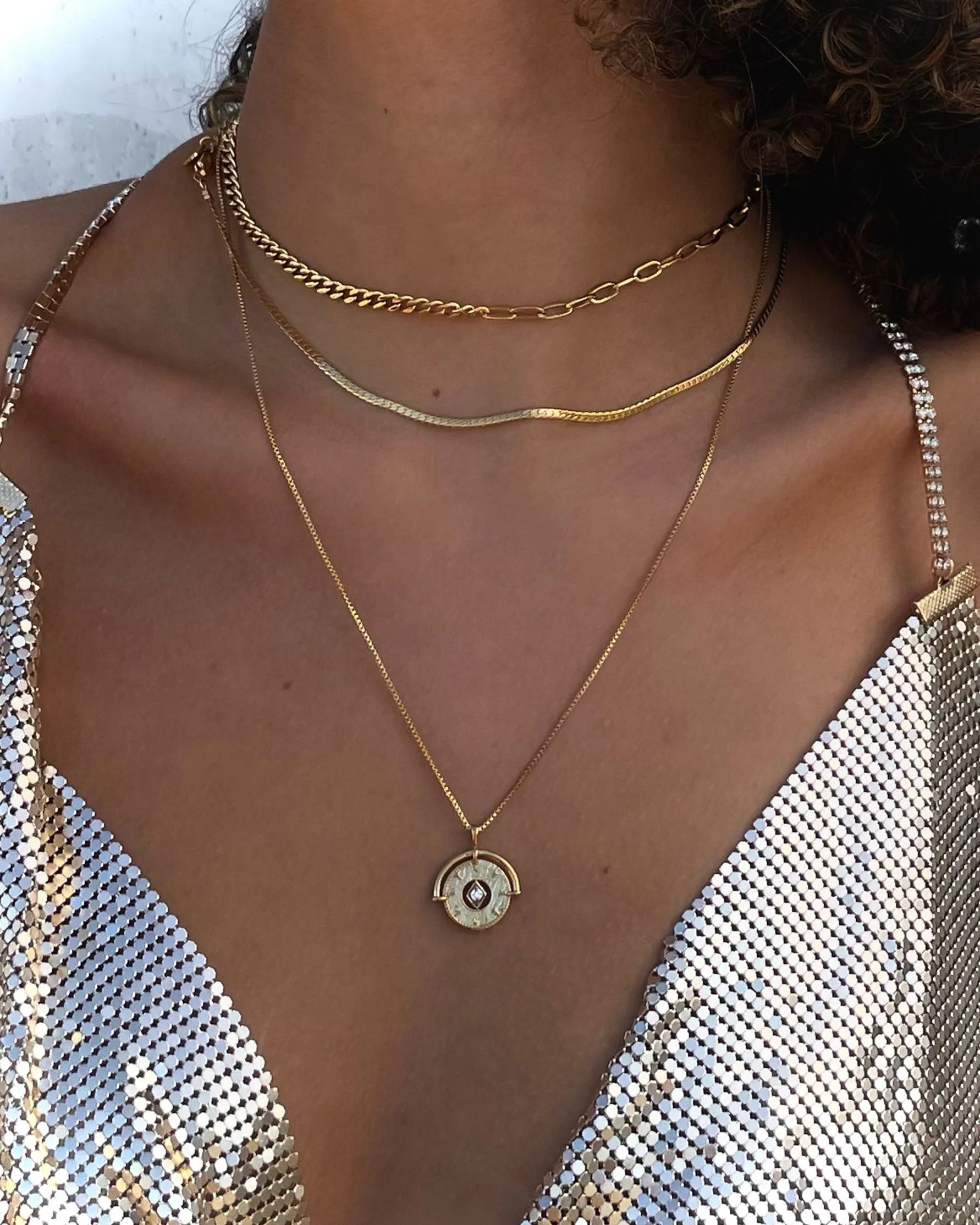 Eternity & Chain Necklace Set - Image 5
