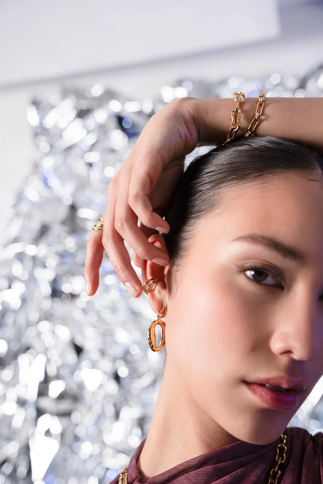 Molten Statement Earring - Image 5