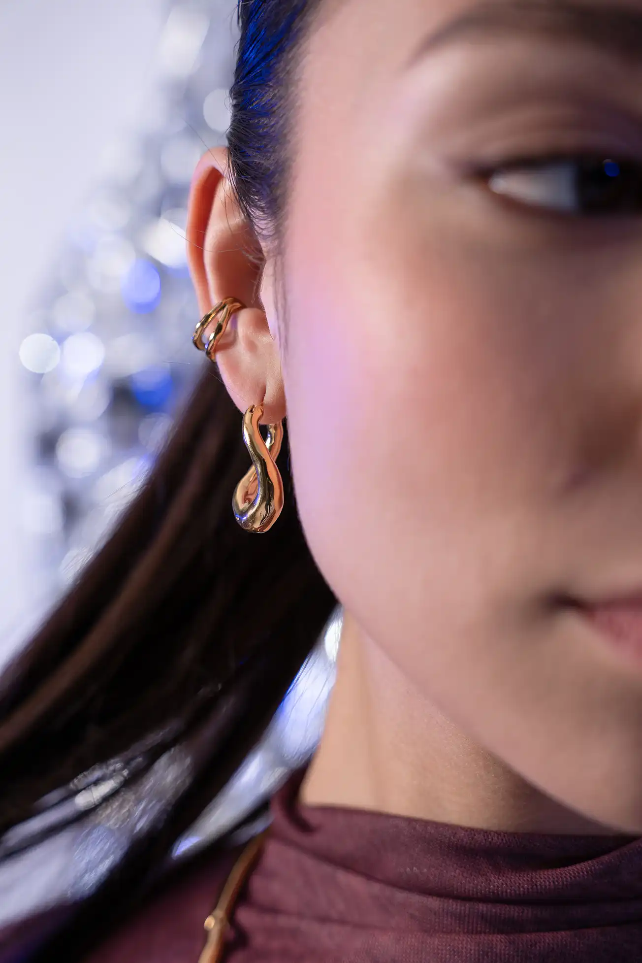 Molten Twisted Hoops - Image 3