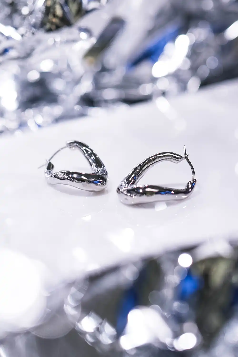 Molten Twisted Hoops - Image 7