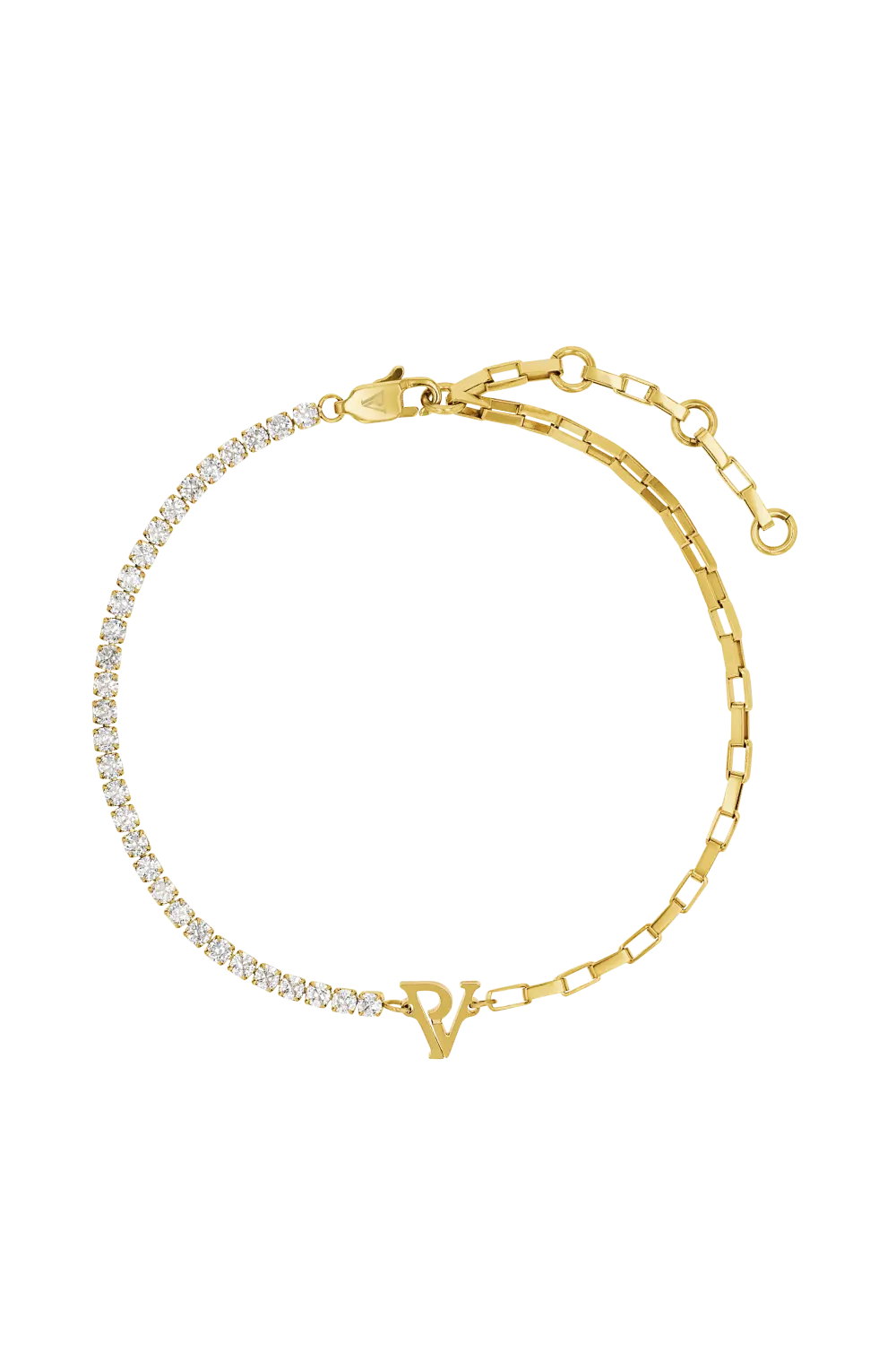 PV Tennis & Chain Anklet