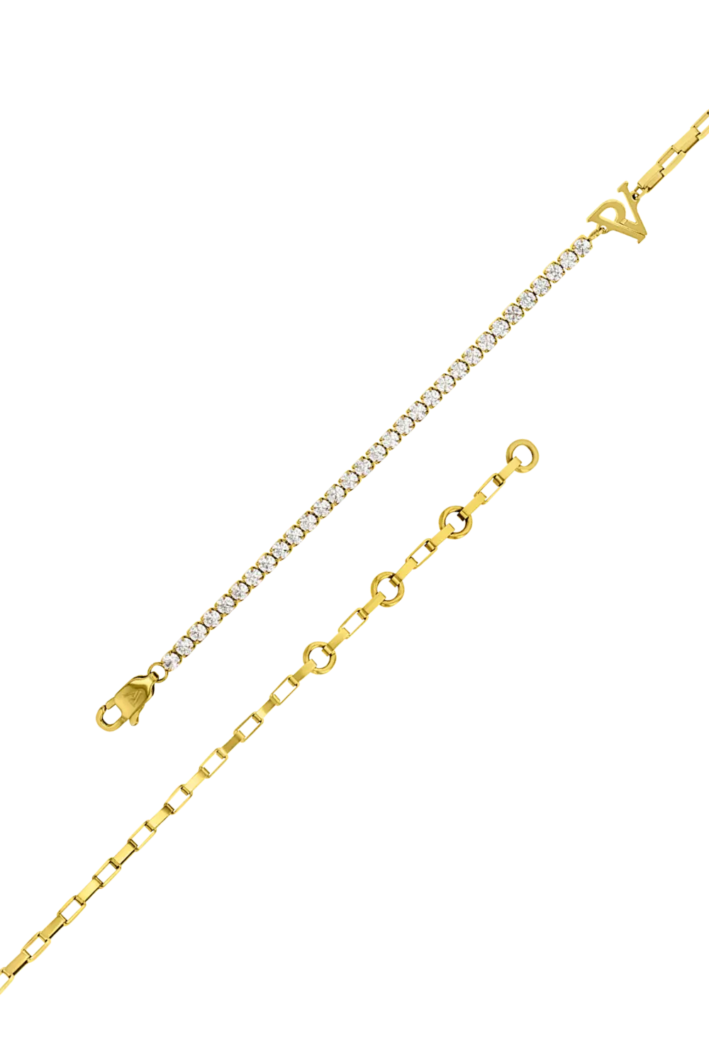 PV Tennis & Chain Anklet - Image 4