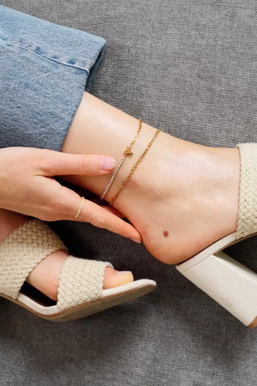 PV Tennis & Chain Anklet - Image 5