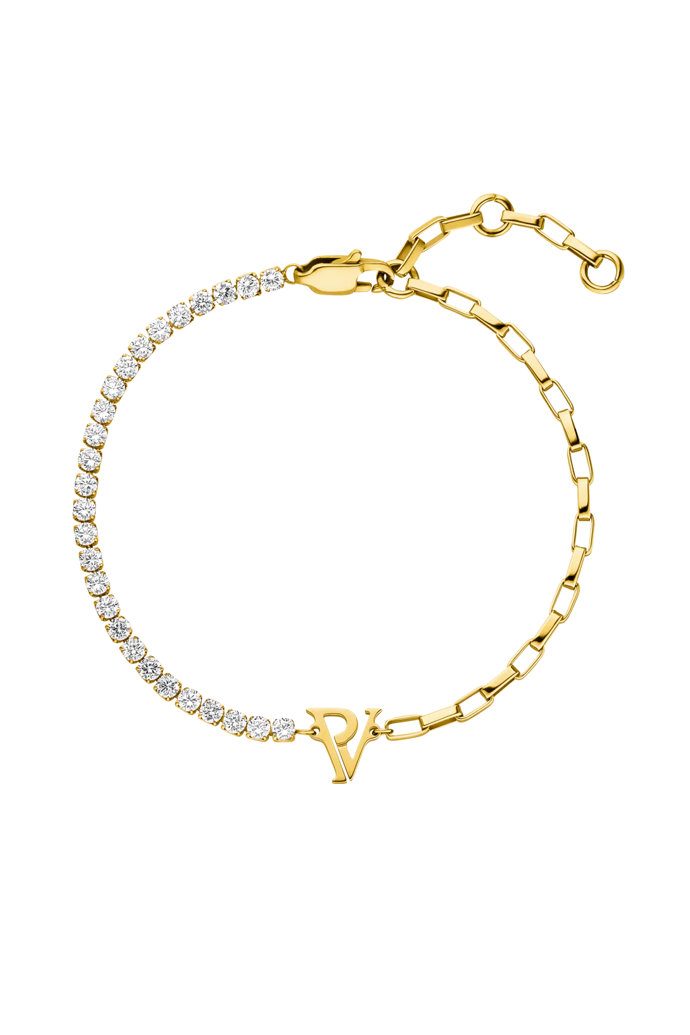PV Tennis & Chain Bracelet