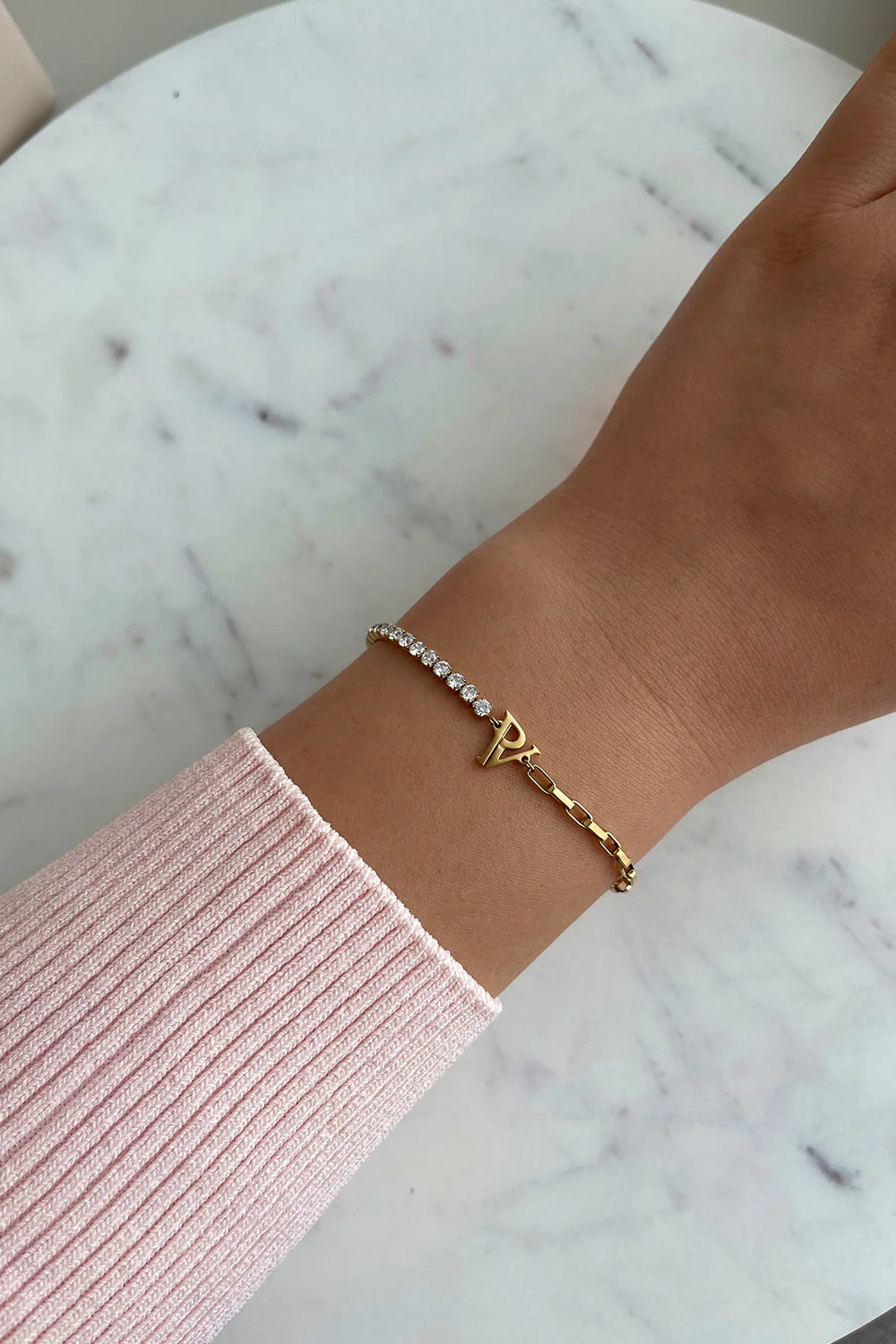 PV Tennis & Chain Bracelet - Image 7