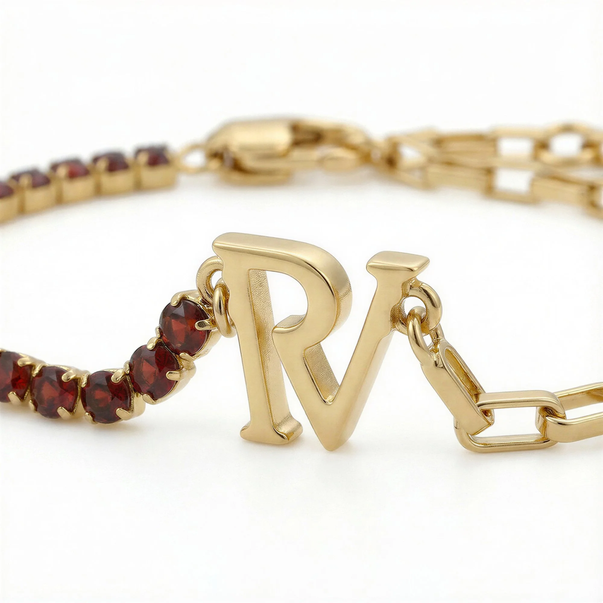 PV Tennis & Chain Bracelet - Image 3