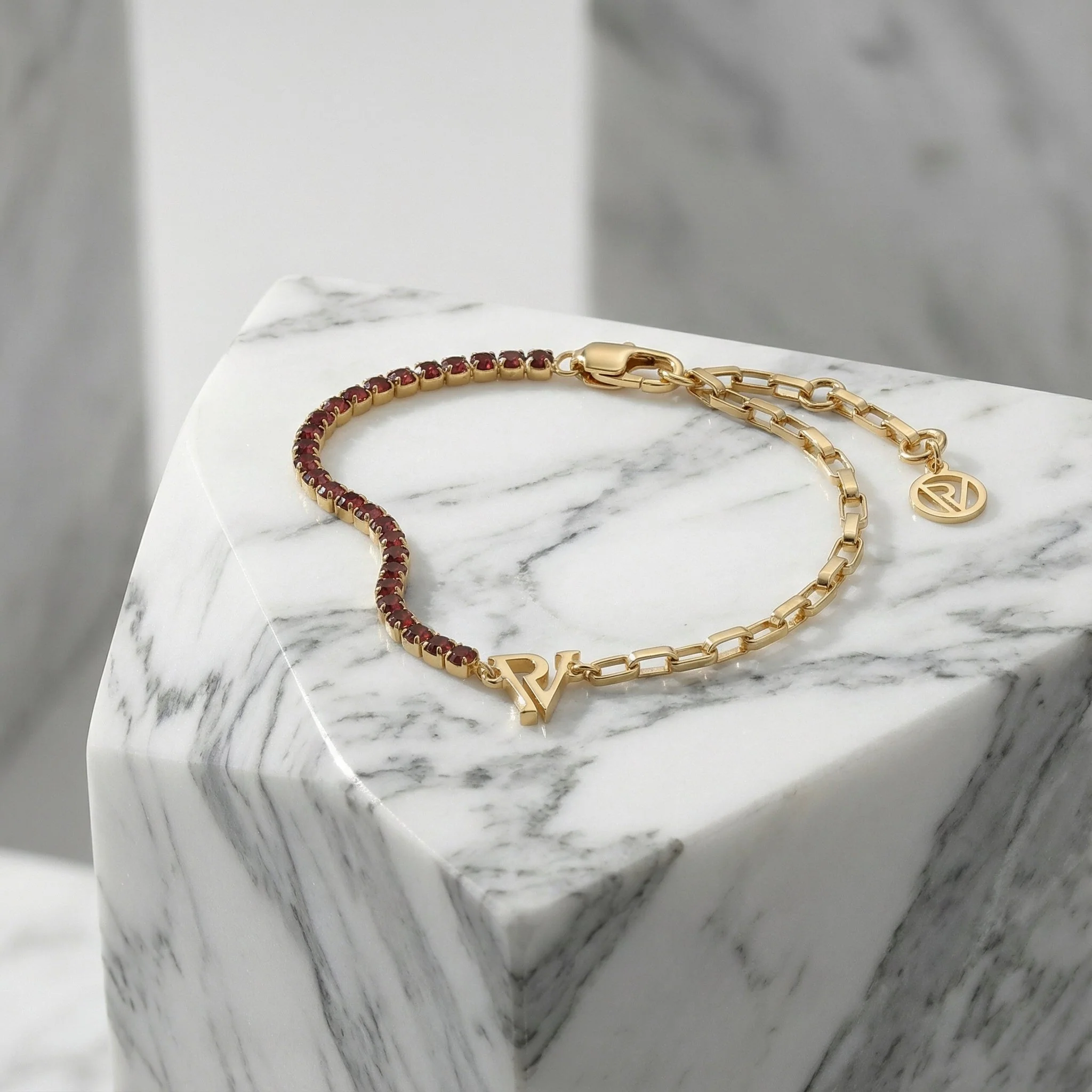 PV Tennis & Chain Bracelet - Image 4