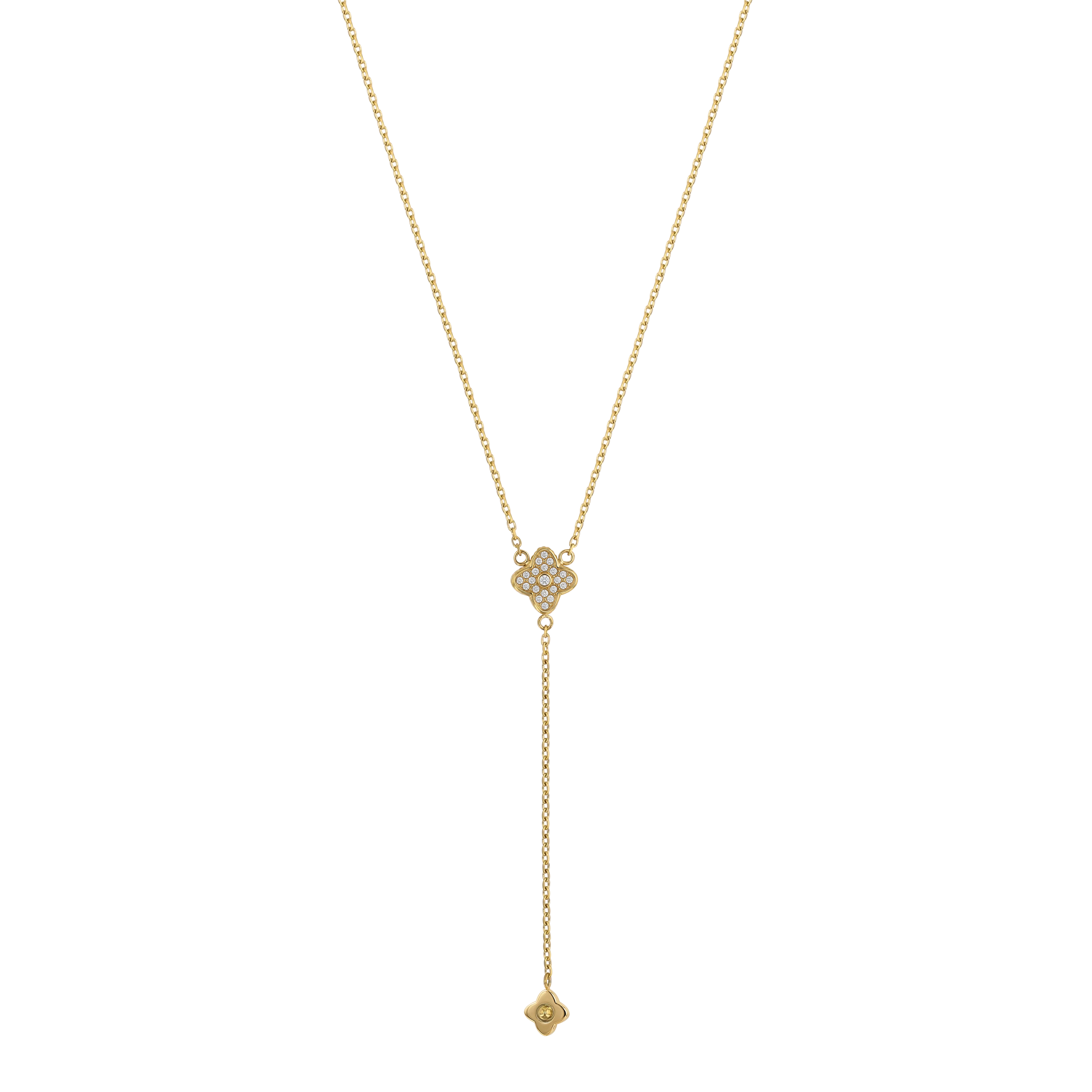 Sparkling Blossom Y-Necklace - Image 4