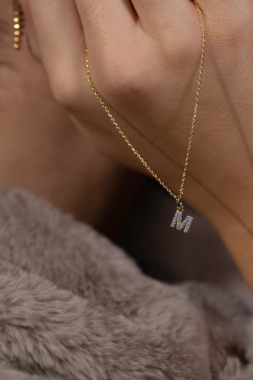 Sparkling Letter Necklace - Image 2