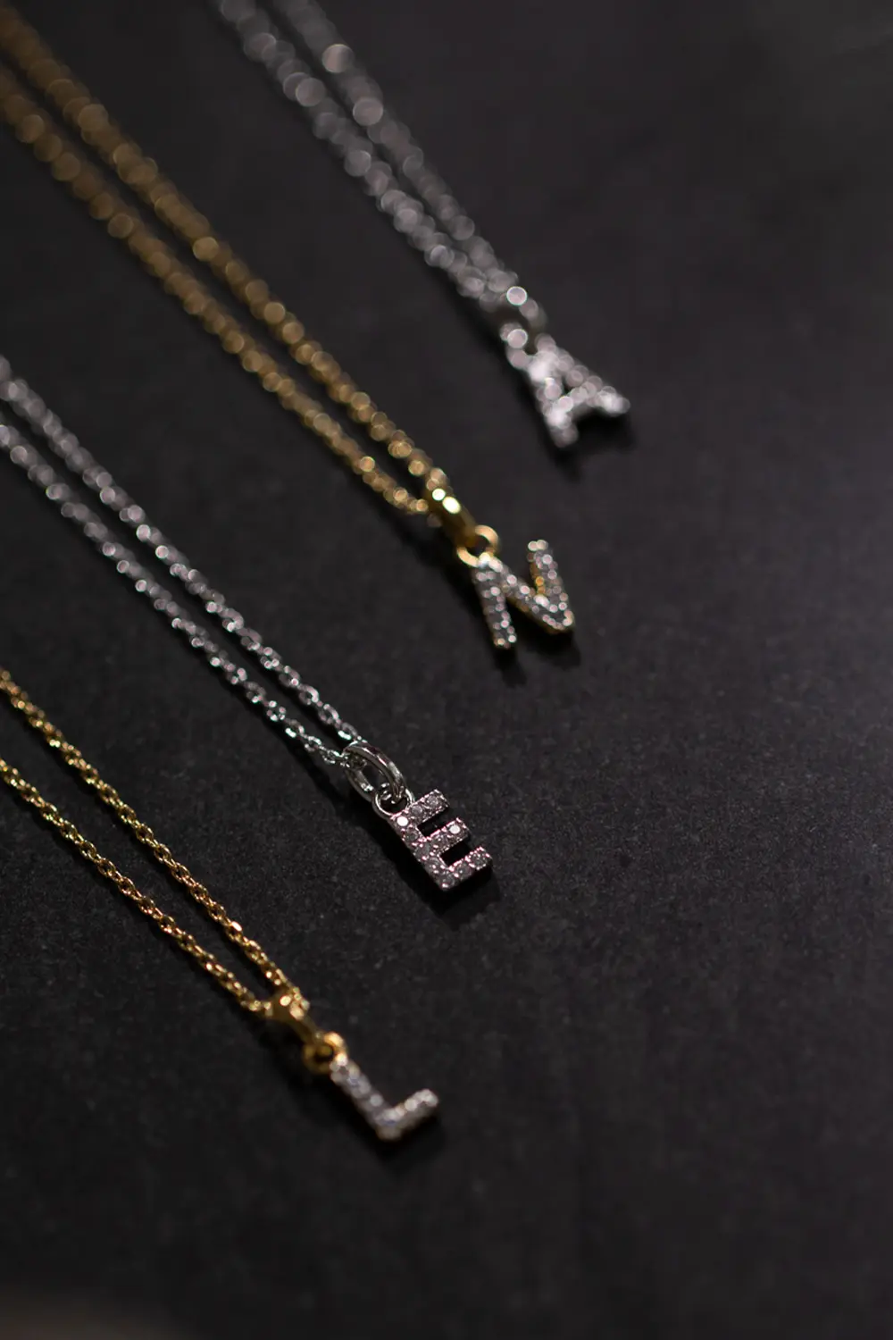 Sparkling Letter Necklace - Image 5