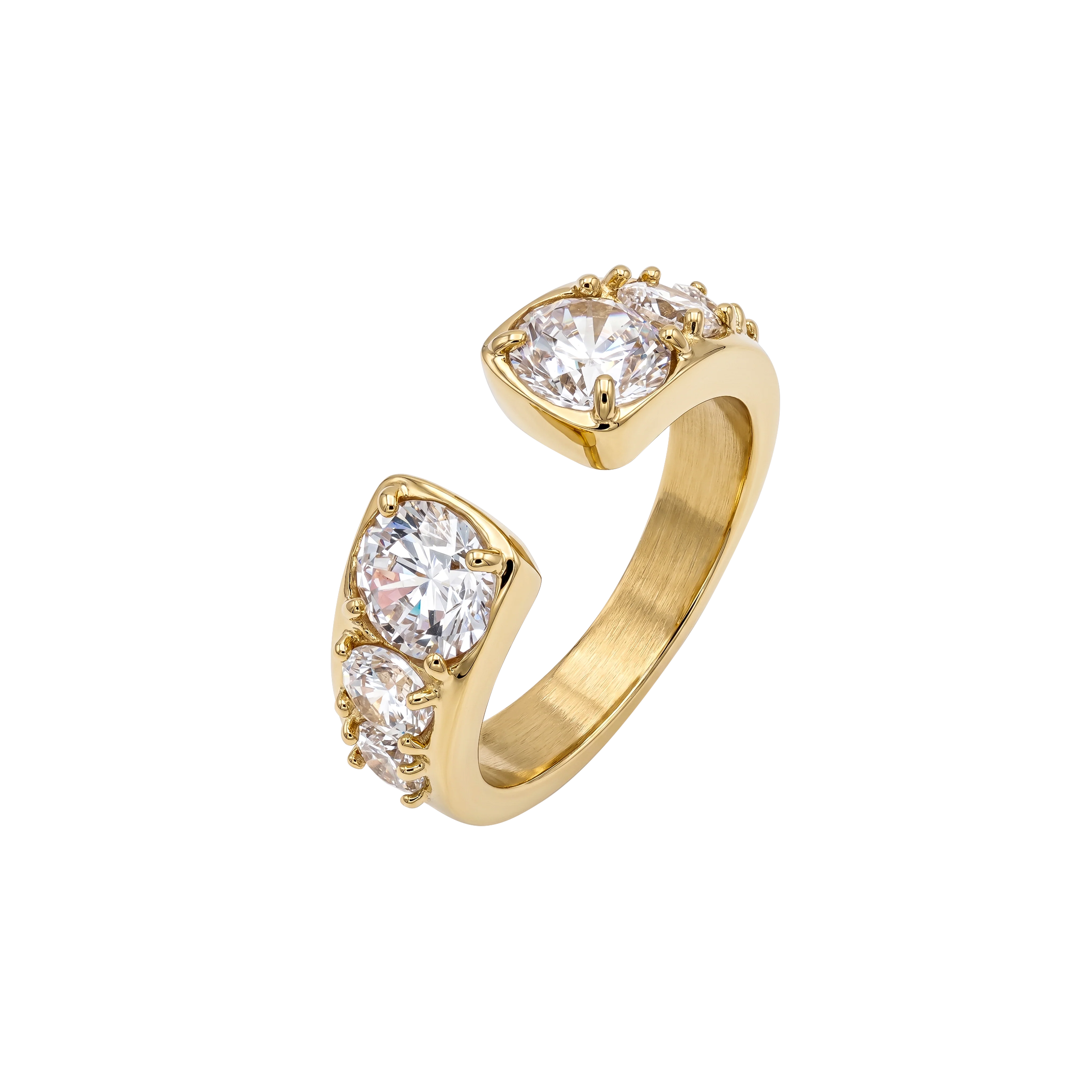 Sparkling Openness Ring