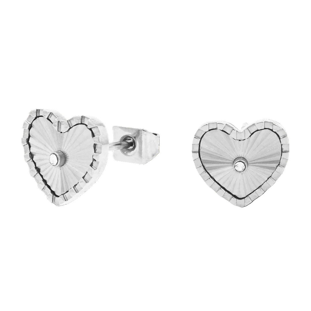 Sunray Heart Earstud
