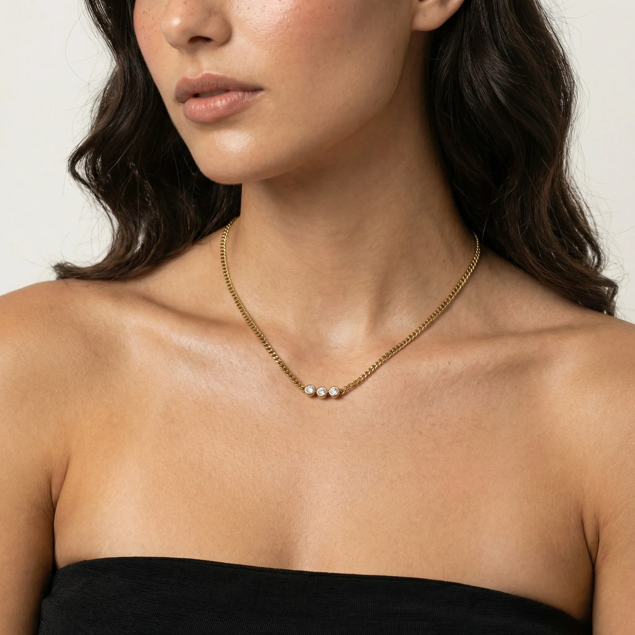 Trio Tennis Necklace - Image 4